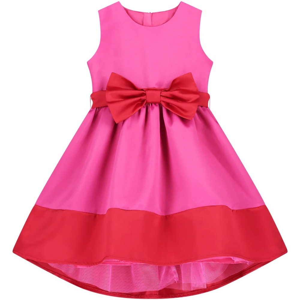 Holly Hastie Florence Bow Satin Girls Party Dress - size 11-12